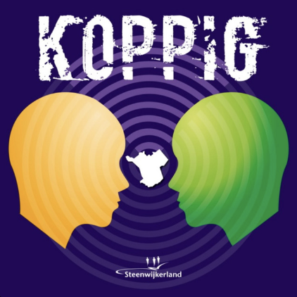 Logo van podcast 'Koppig', van gemeente Steenwijkerland